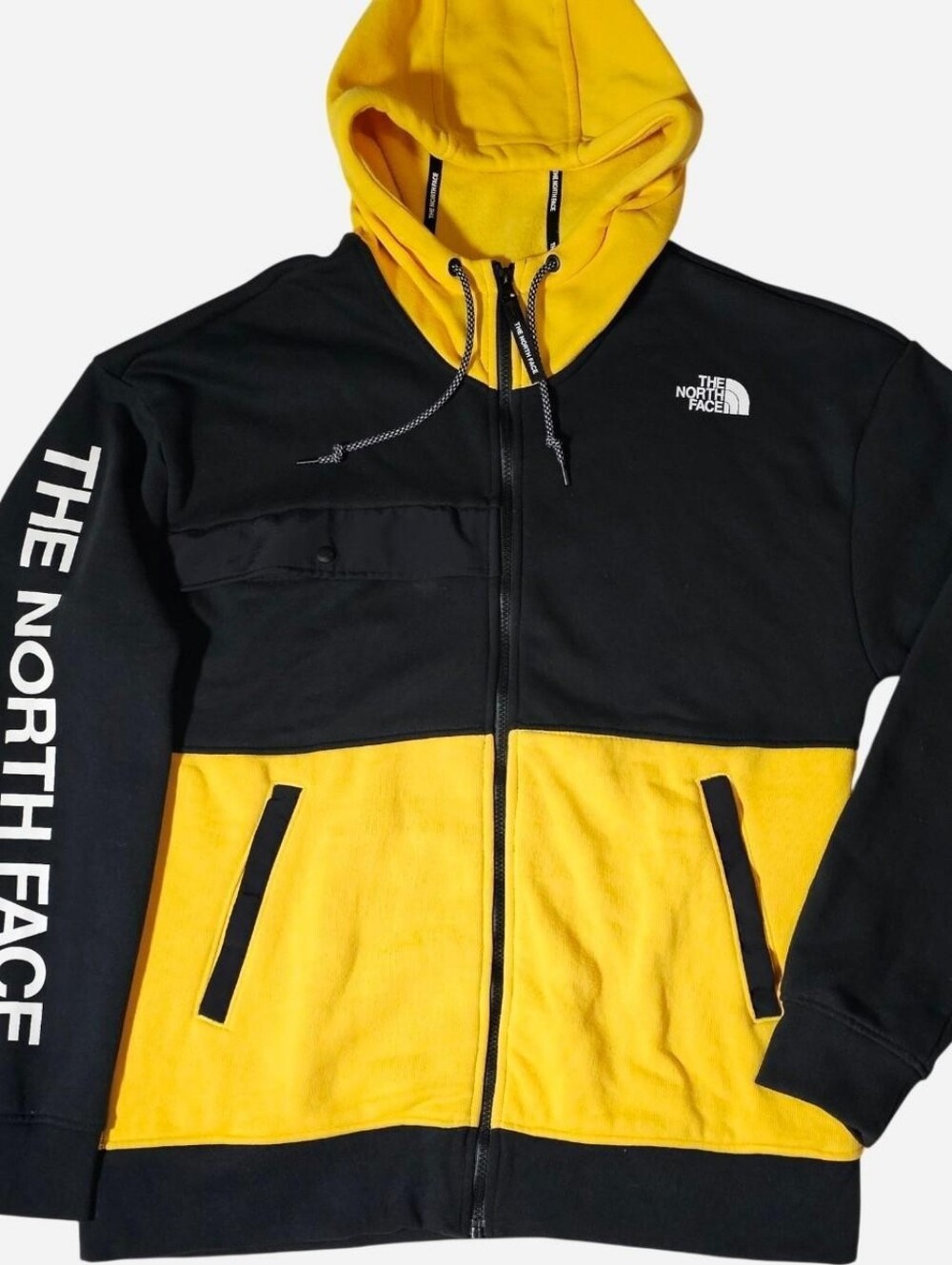 The North Face Black & Yellow Two-Tone Zip Hoodie